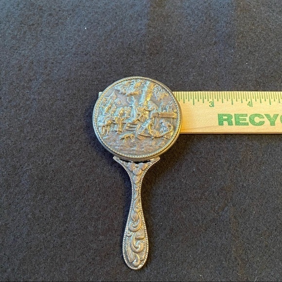 Pewter mirror - Picture 6 of 13